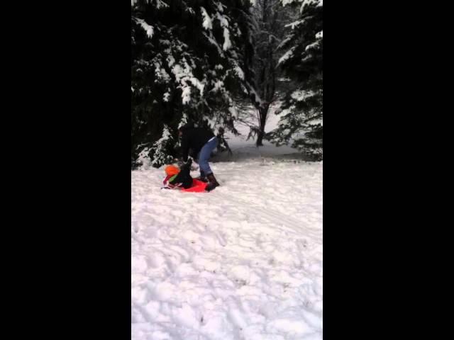 EJ Sled riding