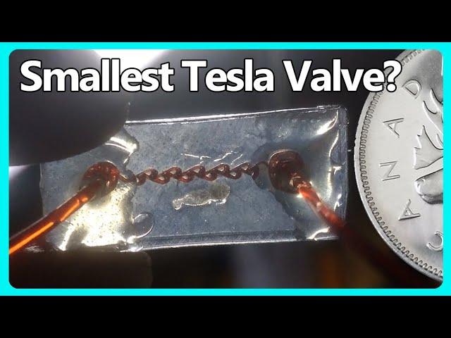 Worlds Smallest Tesla Valve? - Shrinky Dink (Shrink Film) Microfluidics
