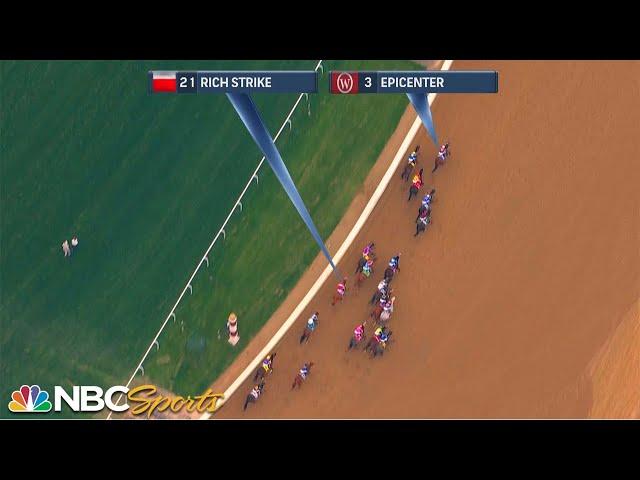 Overhead view shows how Rich Strike pulled off the impossible at 2022 Kentucky Derby | NBC Sports