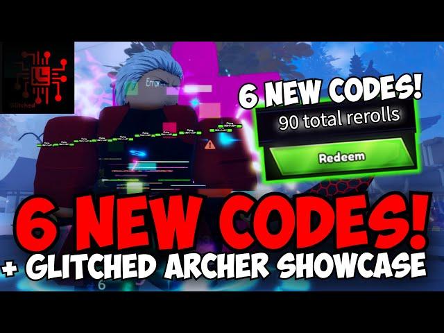 [6 OP CODES 90 RR!] Getting New ARCHER GLITCHED in Anime Last Stand!