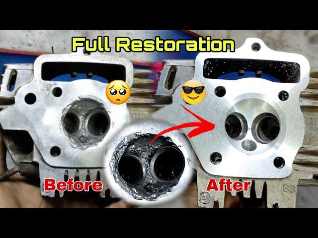 How to Repair Destroyed Cylinder Head (Complete Restoration Process and Seats/Guides Fitting)