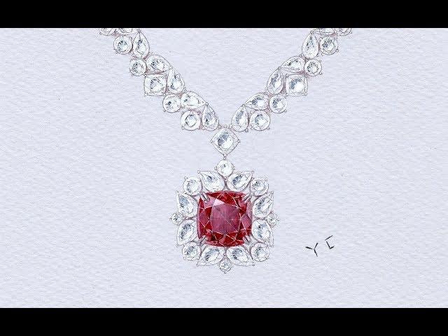 Ruby Necklace 紅寶石項鍊