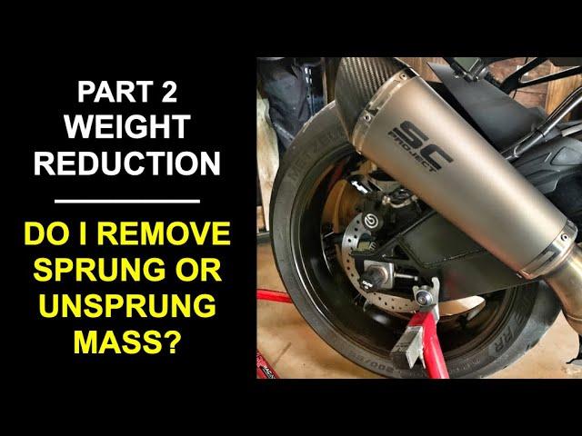 Part 2 - Reducing Unsprung Weight On Sports Bikes Like the BMW S1000RR