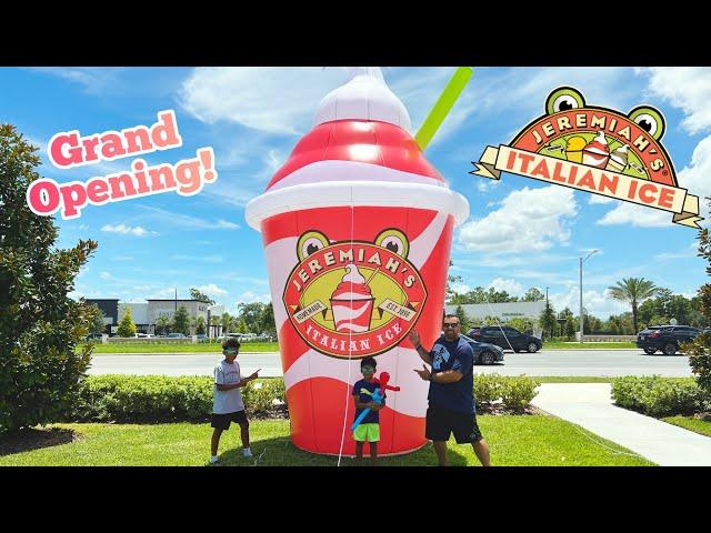 GRAND OPENING of JEREMIAH’S ITALIAN ICE in Orlando, Florida…It Was a Scoop of Delight!