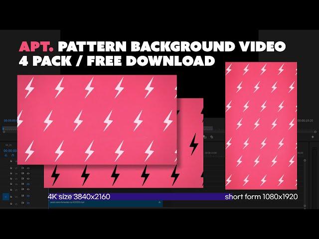 APT. Music Video ️Flash Pattern️ Animation Background Template - No Copyright, Free Download File