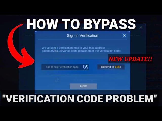 BYPASS VERIFICATION CODE PROBLEM | NEW UPDATE 2022