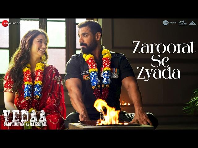 Zaroorat Se Zyada - Arijit Singh & Amaal Mallik | John Abraham & Tamannaah | Vedaa | Lyrical