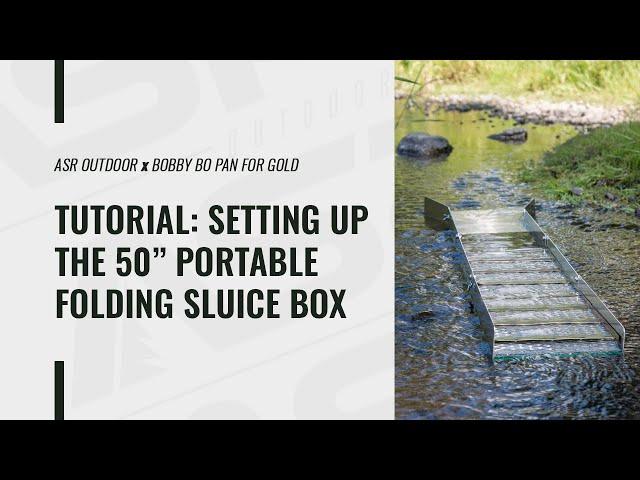 ASR Outdoor 50 inch Sluice Box Set Up Gold Prospecting Equipment