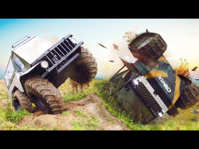 ATV Battle:  TRACKS VS WHEELS