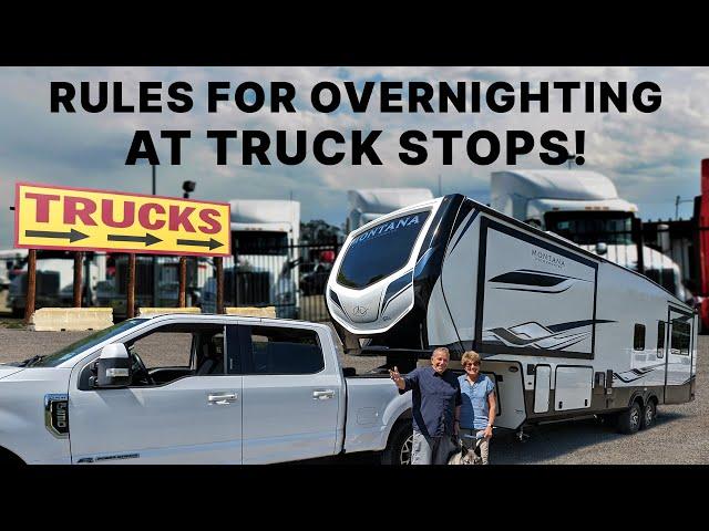 Avoid Angry Truckers! 7 Rules to Park Your RV Overnight at Truck Stops