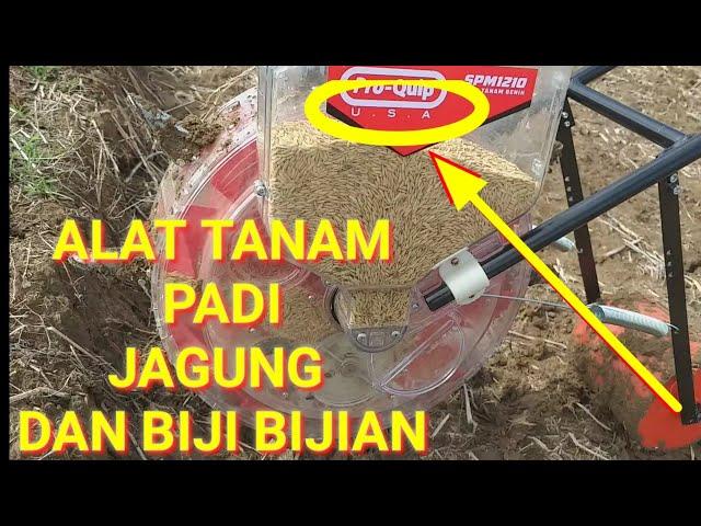 Alat tanam padi,alat tanam jagung alat tanam biji bijian tinggal dorong murah mudah praktis