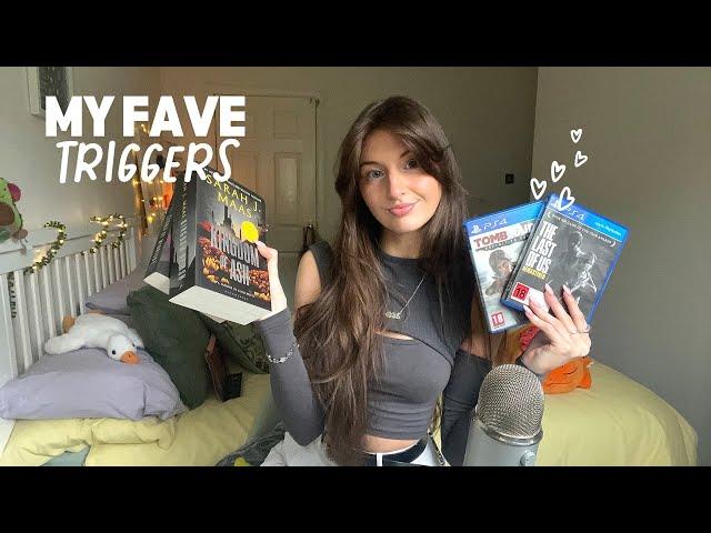 ASMR My favourite triggers (tapping,scratching, whisper rambles)