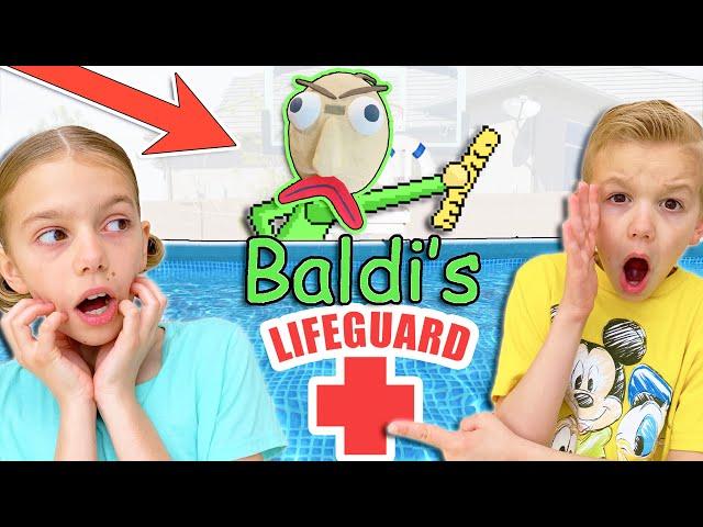 Escaping The Lifeguard Baldi's Swim HomeSchool!