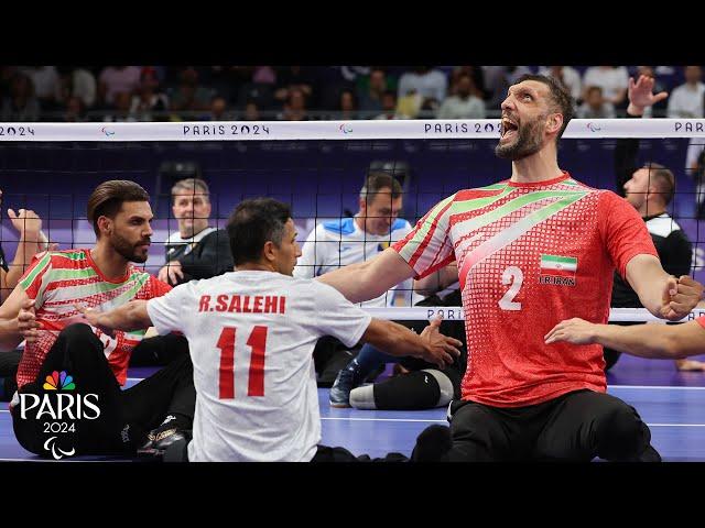 Iran rallies from gigantic deficit to clinch sitting volleyball threepeat in Paris | NBC Sports