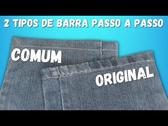 Como Fazer Barra / Bainha de Calça Jeans Comum e Original - Passo a Passo Simples