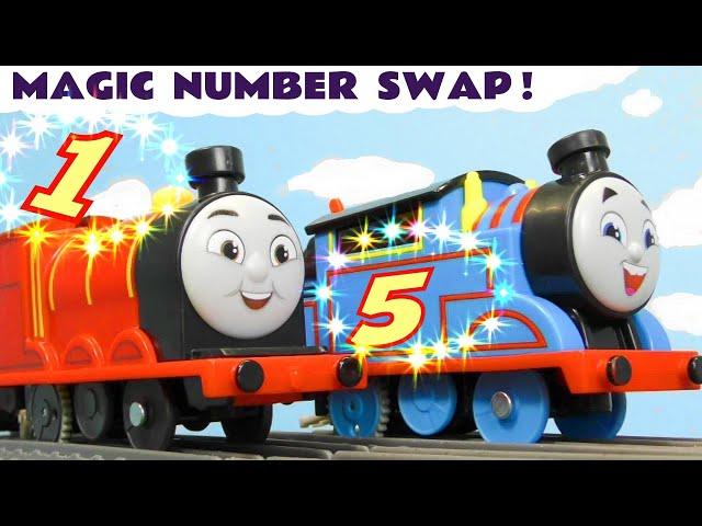 Magic Number Swap Mystery for the Thomas Trains to Solve