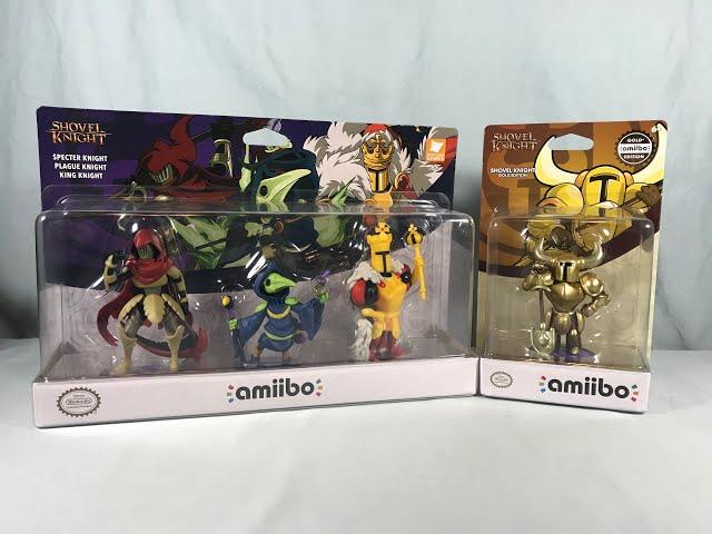 Nintendo Amiibo - Specter, Plague & King Knights Pack & Gold Edition Shovel Knight Unboxing & Review