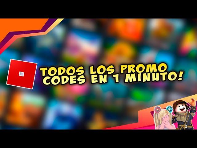  Todos los PROMOCODES de ROBLOX 2023 en 1 minuto! Codigos de Roblox!