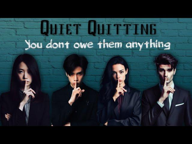 Quiet Quitting - An Alternative To Escaping Wage Slavery