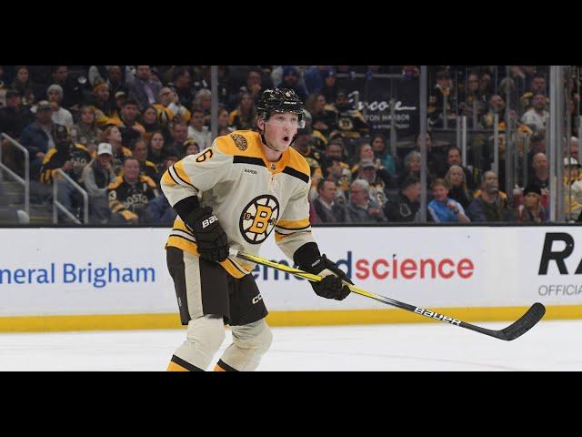 Mason Lohrei NHL Debut | Highlights, Plays, Assist, ect.