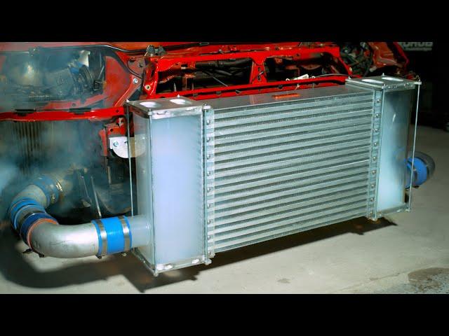 See Thru Intercooler In Slow Motion - (Dyno Run High Boost)