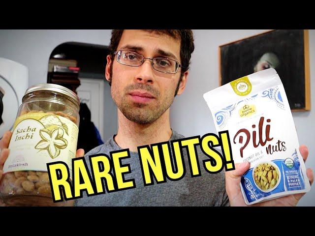 RARE & EXPENSIVE NUTS REVIEW (Sacha Inchi & Pili Nut) - Weird Fruit Explorer