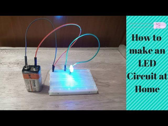 How To Make An LED Circuit Using Breadboard At Home | Easy DIY