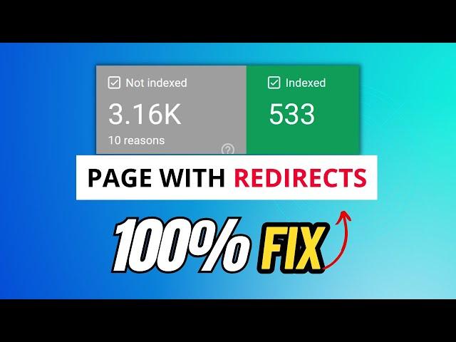 Fix - Page with redirect in Google Search Console [SOLVED]