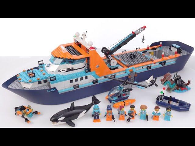 LEGO City Arctic Explorer Ship set 60368 independent review! Their largest floating boat, Ever