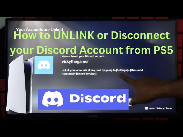 How to UNLINK or Disconnect your Discord Account on PS5 Console?