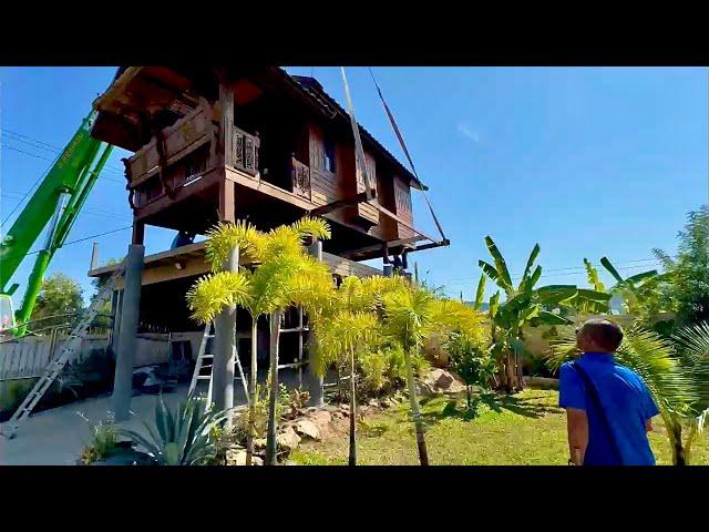 Part 2. I bought a Thai wooden House, put it on a Truck 800 km from Udon Thani- Ban Phe