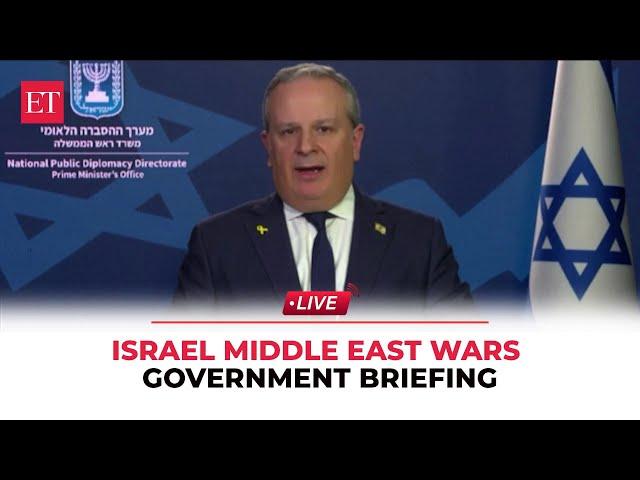 Israeli government spokesman David Mencer gives update as Middle East conflict escalates