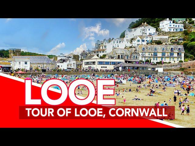 LOOE | Tour of LOOE, CORNWALL, UK from town centre to Looe Beach
