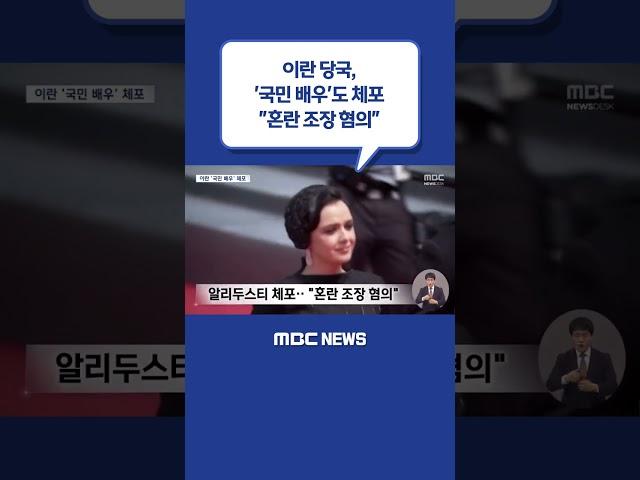 #Shorts / '국민 배우'도 체포‥"혼란 조장 혐의" (2022.12.18/뉴스데스크/MBC)