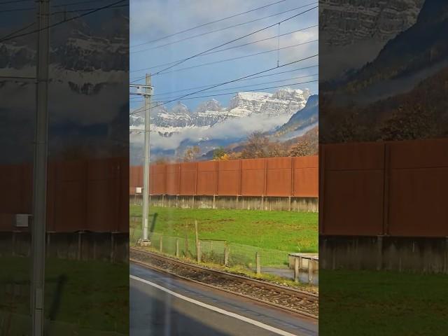Alps in Train  #austria #switzland #europe #nighttrain