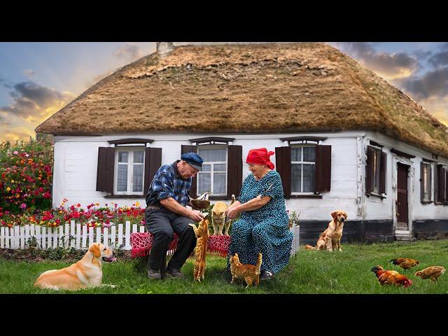 We lived our whole lives in this village house - Happy old age of an elderly couple