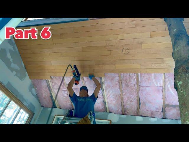 一個人開發建築三英畝度假屋之：Building a tree house in the forest #Part 6