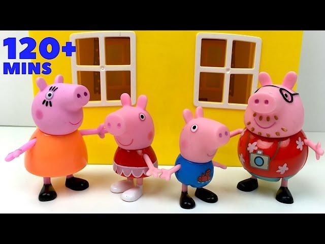 PEPPA PIG CON SU FAMILIA MAMA PIG PAPA PIG HERMANO GEORGE ABUELO Y AMIGOS - COLECCIÓN DE VÍDEO