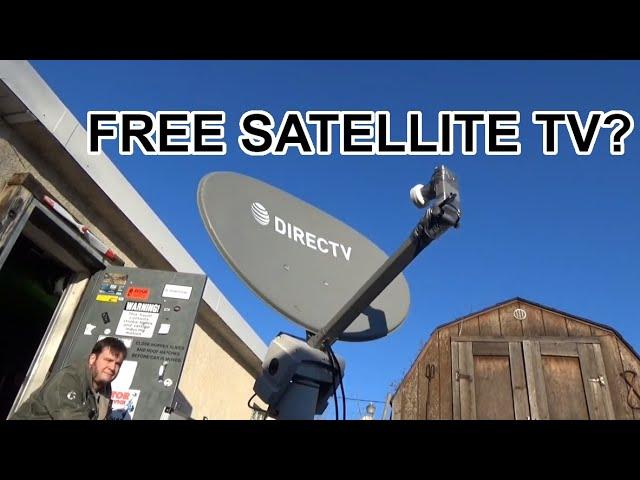 Free Satellite TV with Dumpster Dived Dish