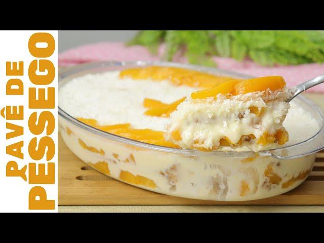 FAÇA A SOBREMESA PERFEITA PARA TODOS OS DIAS! | Pavê de Pêssego: fácil e delicioso!