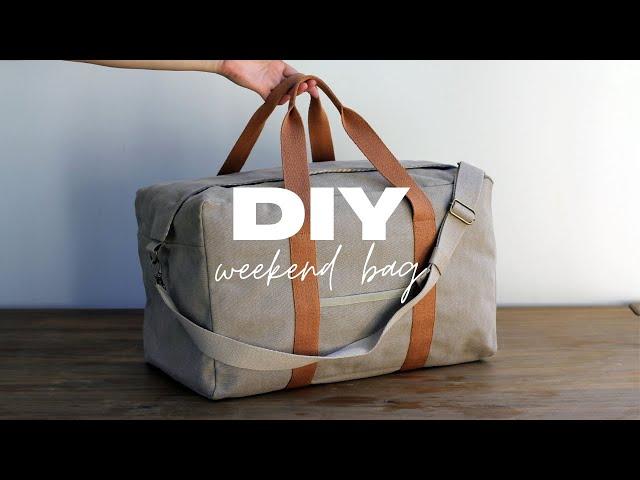 Weekender duffle bag sewing pattern & tutorial | How to sew the Atlanta bag (with pattern)