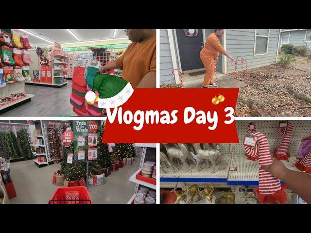 Vlogmas: Christmas Decor Shopping/Grocery Haul/Decorating