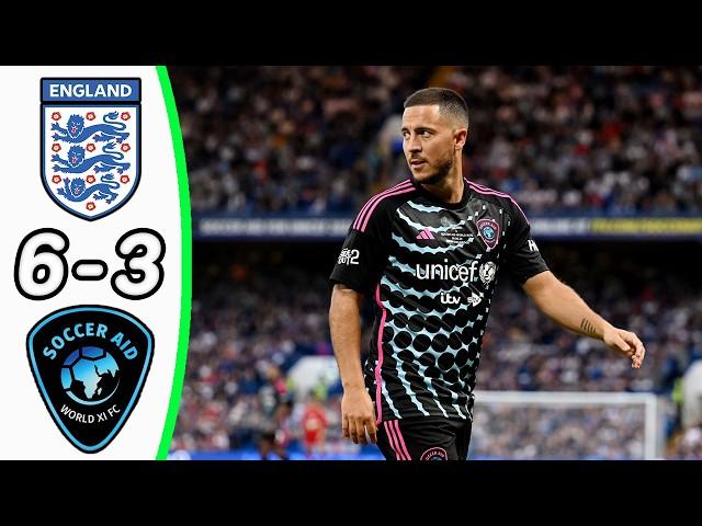 England XI vs World XI 6:3 - All Goals & Extended Highlights - Soccer Aid 2024