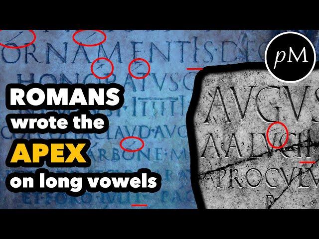 Romans *did* write with macrons! Video essay on Latin Apices & Hidden Quantity