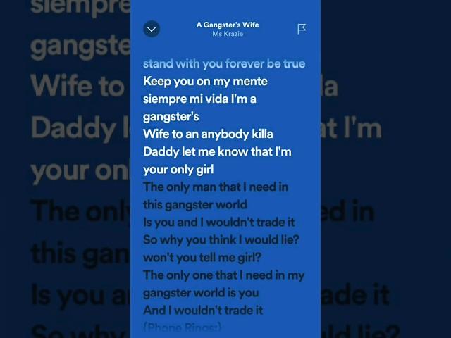 Ms Krazie: A Gangster's Wife (Speed Up) | #Lyrics