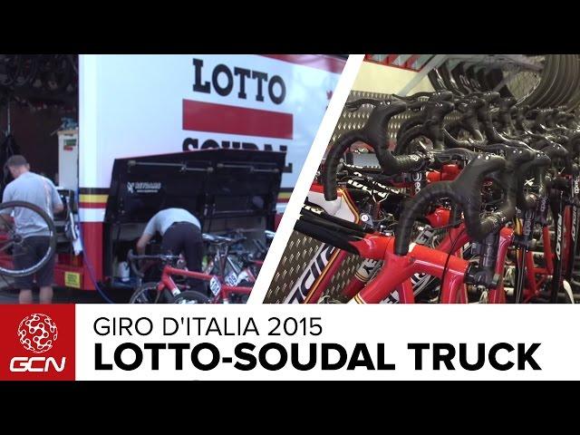 Lotto-Soudal Mechanics' Truck Tour + Their Pro Internal Cable Hack | Giro D'Italia 2015