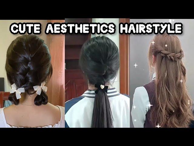 cute aesthetics hairstyle for university | hairstyle for college/university | thatglamworld