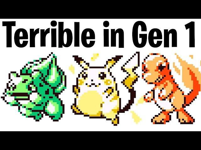 Gen 1 Pokémon were HILARIOUSLY Bad