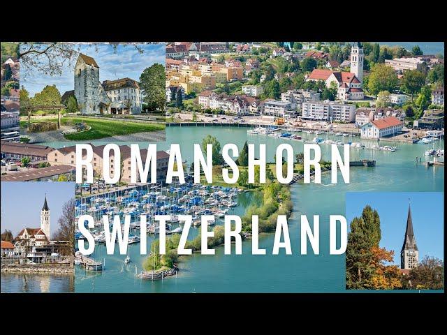 Romanshorn Switzerland 4K/walk through the town of Romanshorn in Thurgau