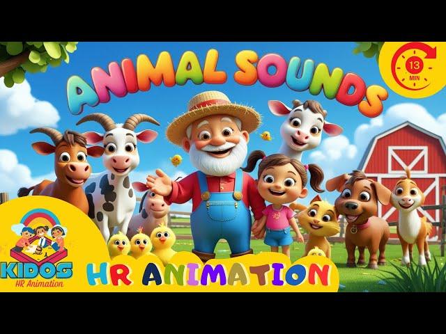 old macdonlod  + more nursery rhymes| kids video | Animal sounds | poem